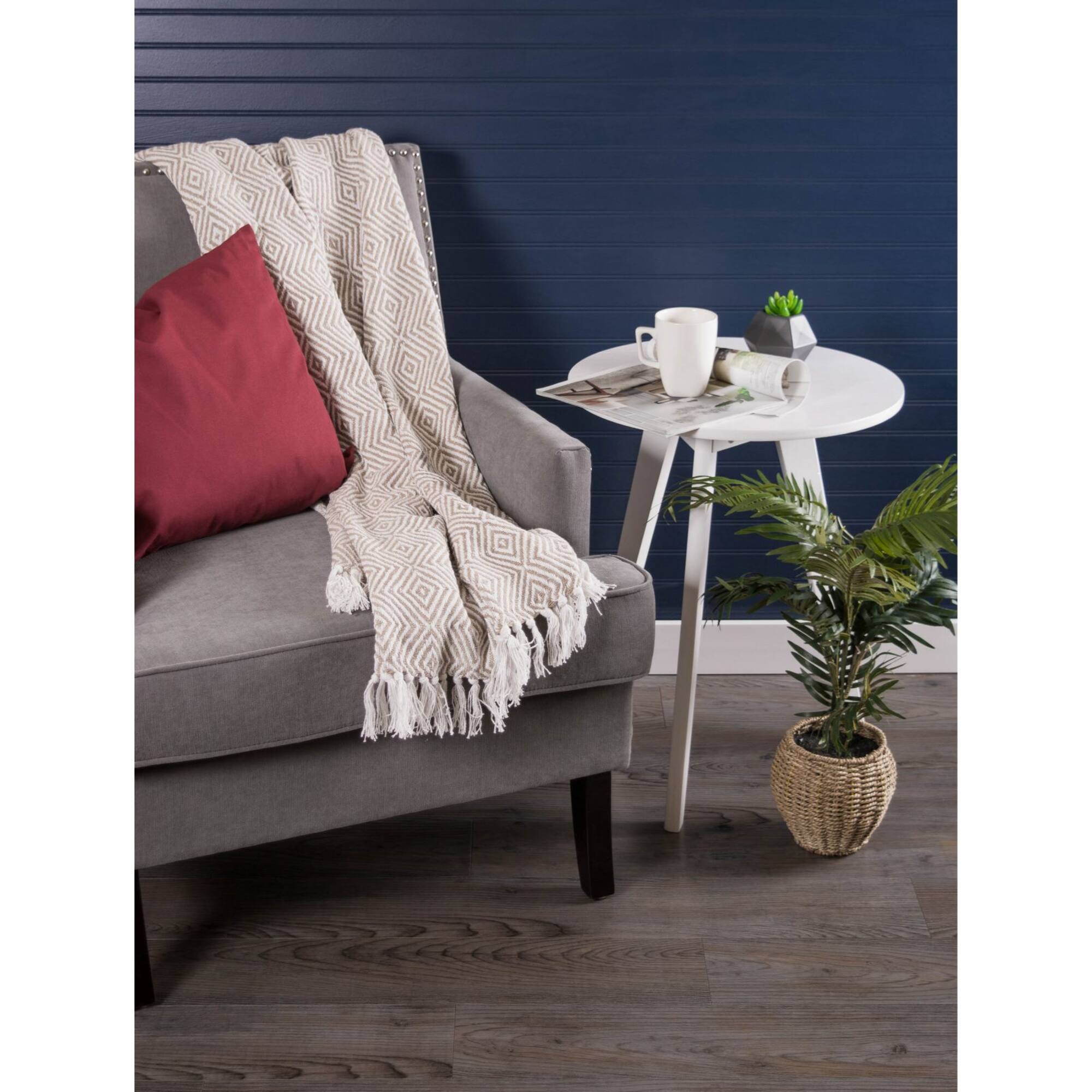 DII® Stone X-Diamond Geometric Throw